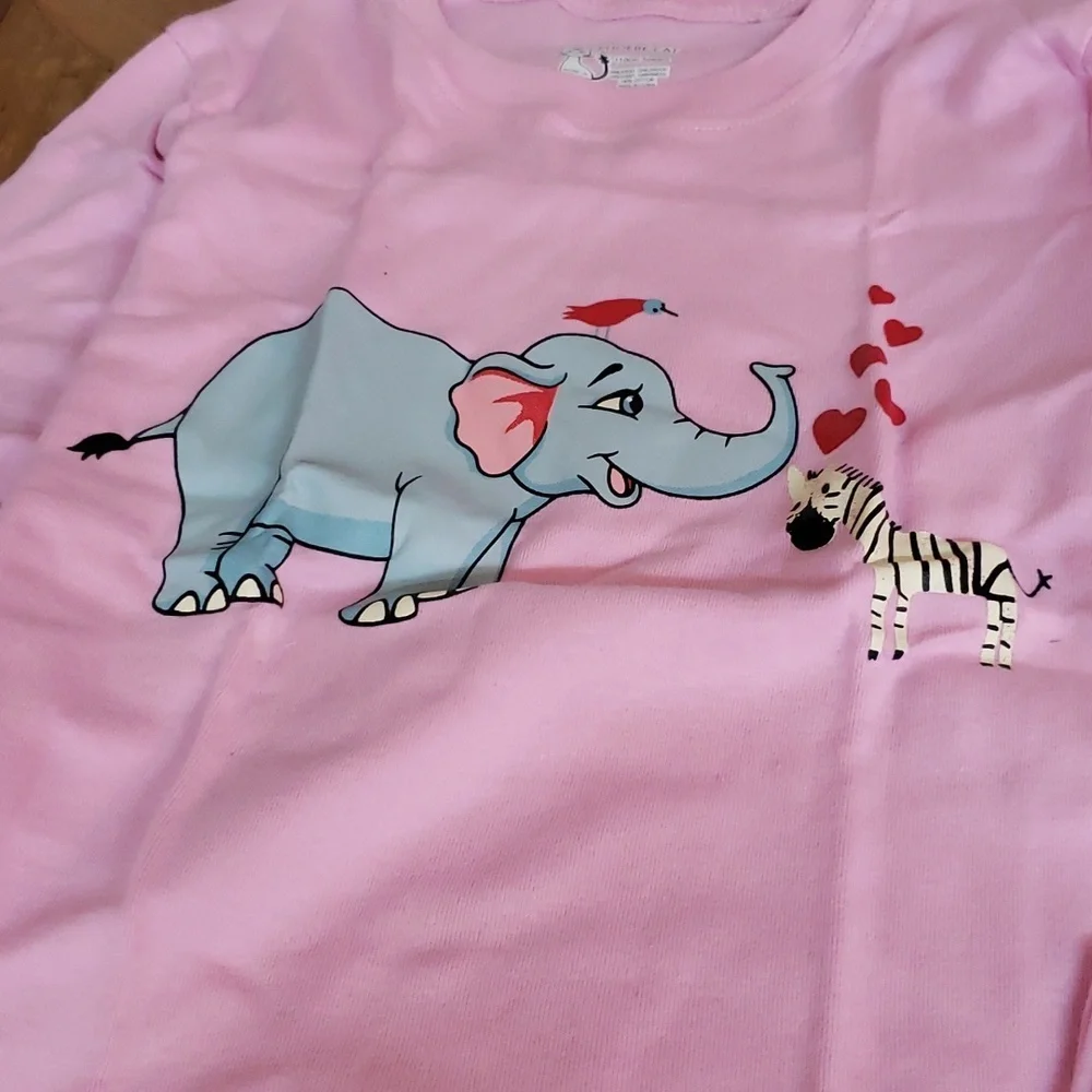 Phoebe Cat Elephant pc pajamas size 5 yrs old - Picture 2 of 4